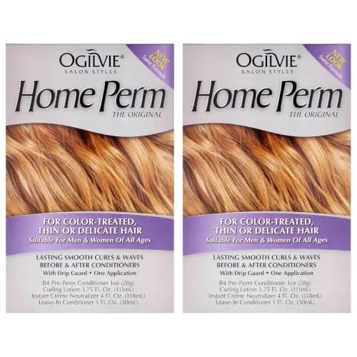 OGILVIE Hair Perm Kit for Men & Women | Lasting Smooth Curls & Waves, Color Safe, Drip Guard, 2 Pc thumbnail 2