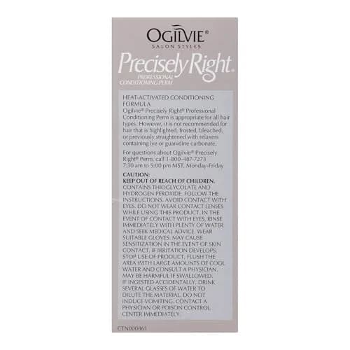 OGILVIE Precisely Right Professional Conditioning Perm Kit for Men & Women | Color-Treated, Thin, Delicate Hair | Heat-Activated, Drip Guard (100-120c) thumbnail 5