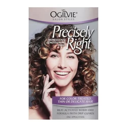 OGILVIE Precisely Right Professional Conditioning Perm Kit for Men & Women | Color-Treated, Thin, Delicate Hair | Heat-Activated, Drip Guard (100-120c) thumbnail 2