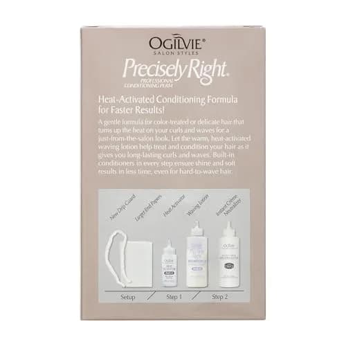 OGILVIE Precisely Right Professional Conditioning Perm Kit for Men & Women | Color-Treated, Thin, Delicate Hair | Heat-Activated, Drip Guard (100-120c) thumbnail 3