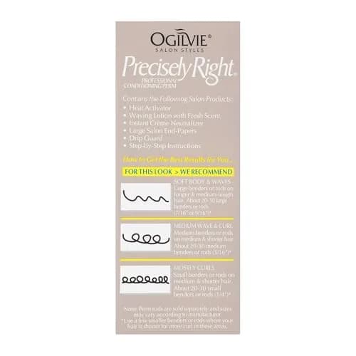OGILVIE Precisely Right Professional Conditioning Perm Kit for Men & Women 4 Pc | Heat-Activated, Drip Guard, Color-Safe thumbnail 4