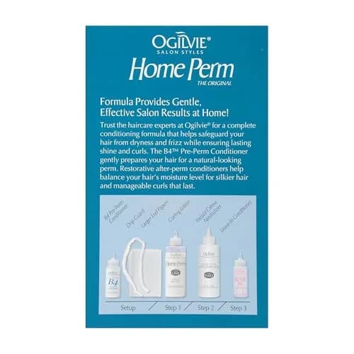 OGILVIE Salon Styles Home Perm The Original 4 Pc | Extra Body, Lasting Curls & Waves for Color Treated, Normal Hair thumbnail 4