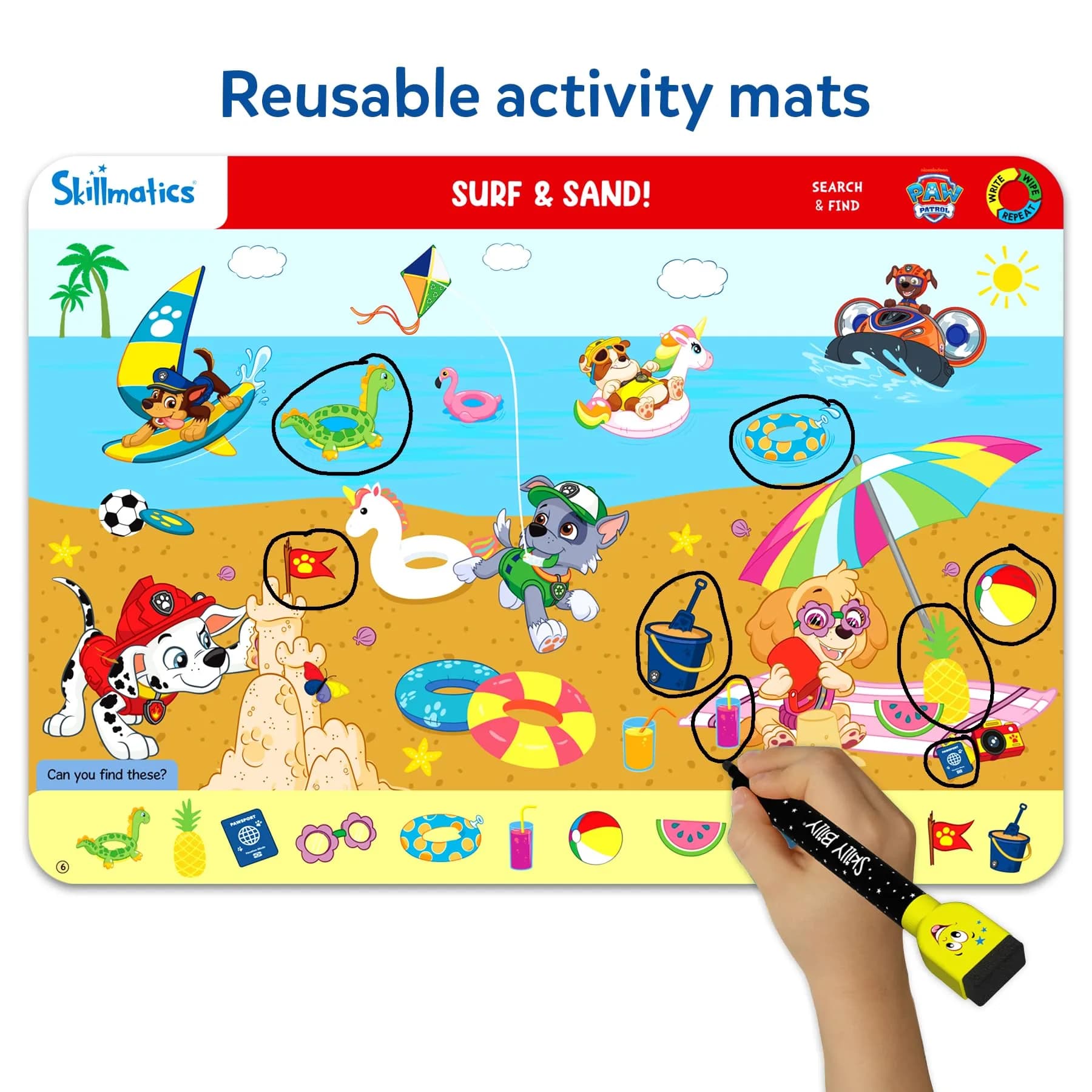 Skillmatics Search and Find PAW Patrol Educational Game | Reusable Preschool Learning Activities - view 3