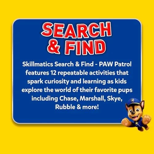 Skillmatics Search and Find PAW Patrol Edition Activity Mats | 6 Wipe-Clean Mats, 2 Markers, 1 Duster, 1 Certificate thumbnail 8