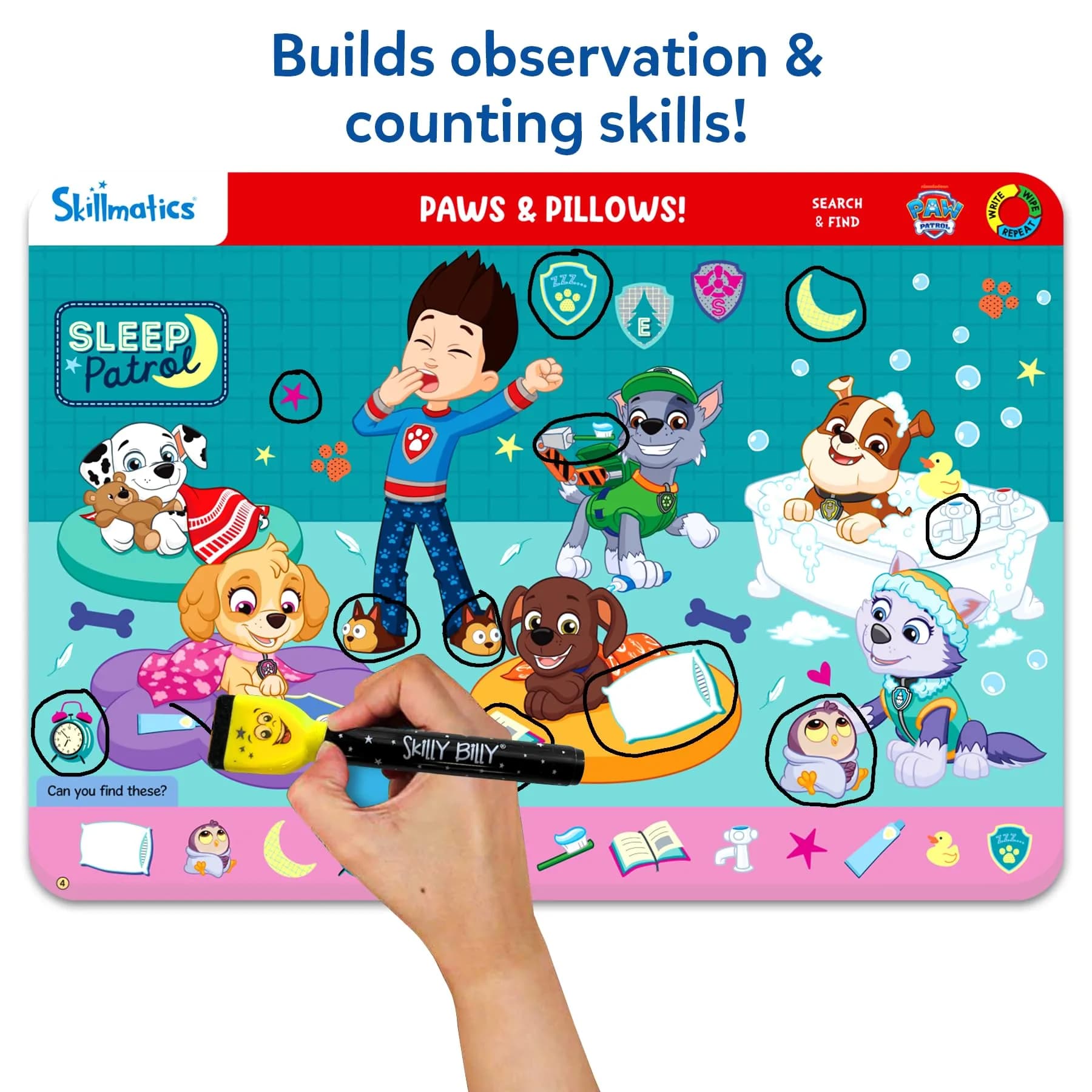 Skillmatics Search and Find PAW Patrol Educational Game | Reusable Preschool Learning Activities - view 4