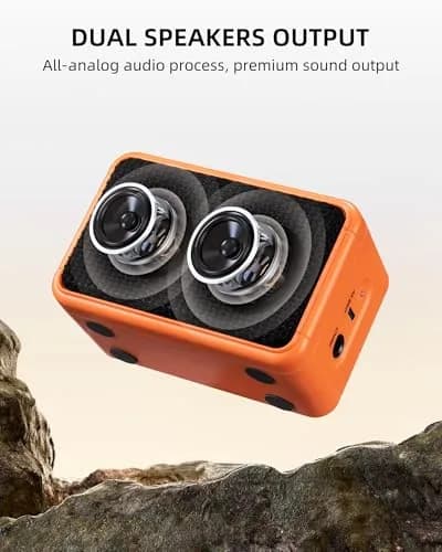 LEKATO AG-04 Mini Guitar Amplifier 5W (Orange) | Portable Bluetooth Amp for Practice & Travel thumbnail 7
