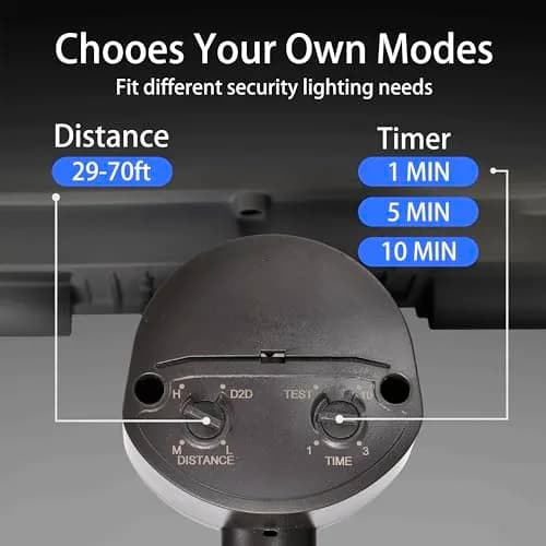 AWSENS Upgraded 3 Head LED Security Lights with Motion Sensor, 3800LM 5000K Daylight White, 40W, ETL Water Resistant, 2-Pack Bronze | Motion Activated Flood Light thumbnail 4