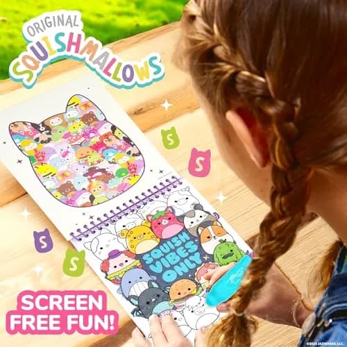 Original Squishmallows Aqua Art Pad | Mess-Free Water Reveal Art Kit (4 Pages, 6x7.5 in.) thumbnail 2