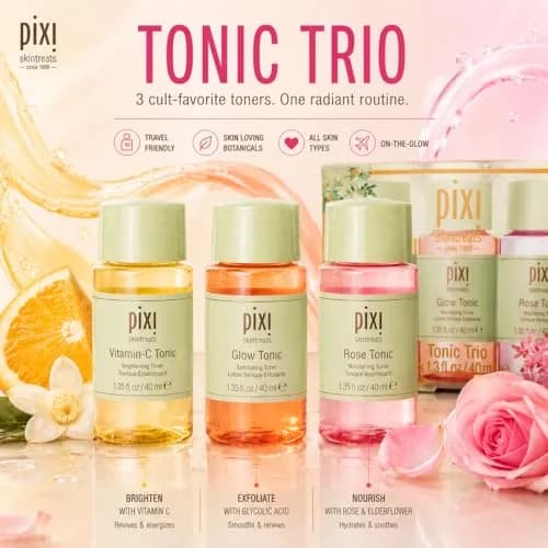 Pixi Hydrating Toner Trio | Gently Exfoliates, Brightens & Calms | Made in Korea thumbnail 2