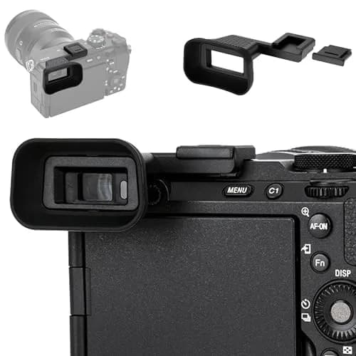 Kiorafoto Upgraded Eyecup for Sony A7C II A7CR 3.7cm (1.5in) | Built-in Cold Shoe Mount thumbnail 1