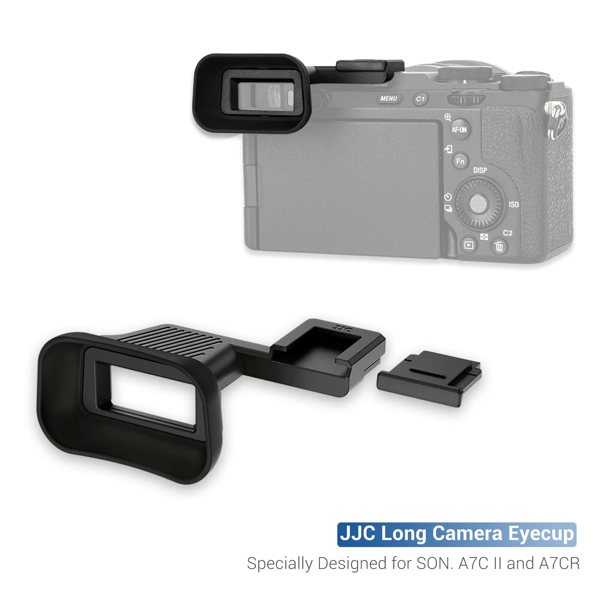 Kiorafoto Upgraded Eyecup for Sony A7C II A7CR 3.7cm (1.5in) | Built-in Cold Shoe Mount - view 8
