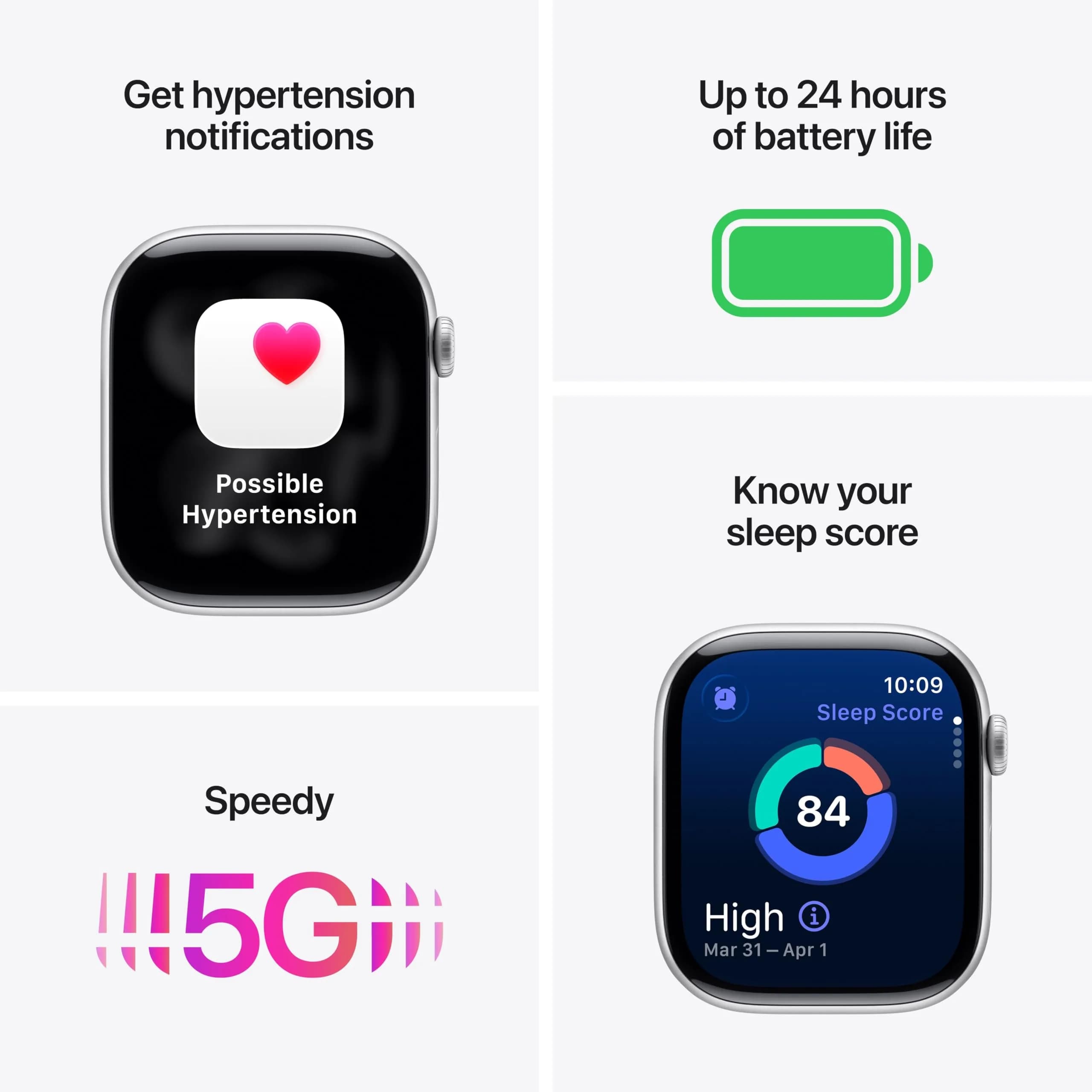 Apple Watch Series 11 GPS + Cellular 46mm Slate Titanium Case with Slate Milanese Loop M/L | Hypertension Notifications - view 2