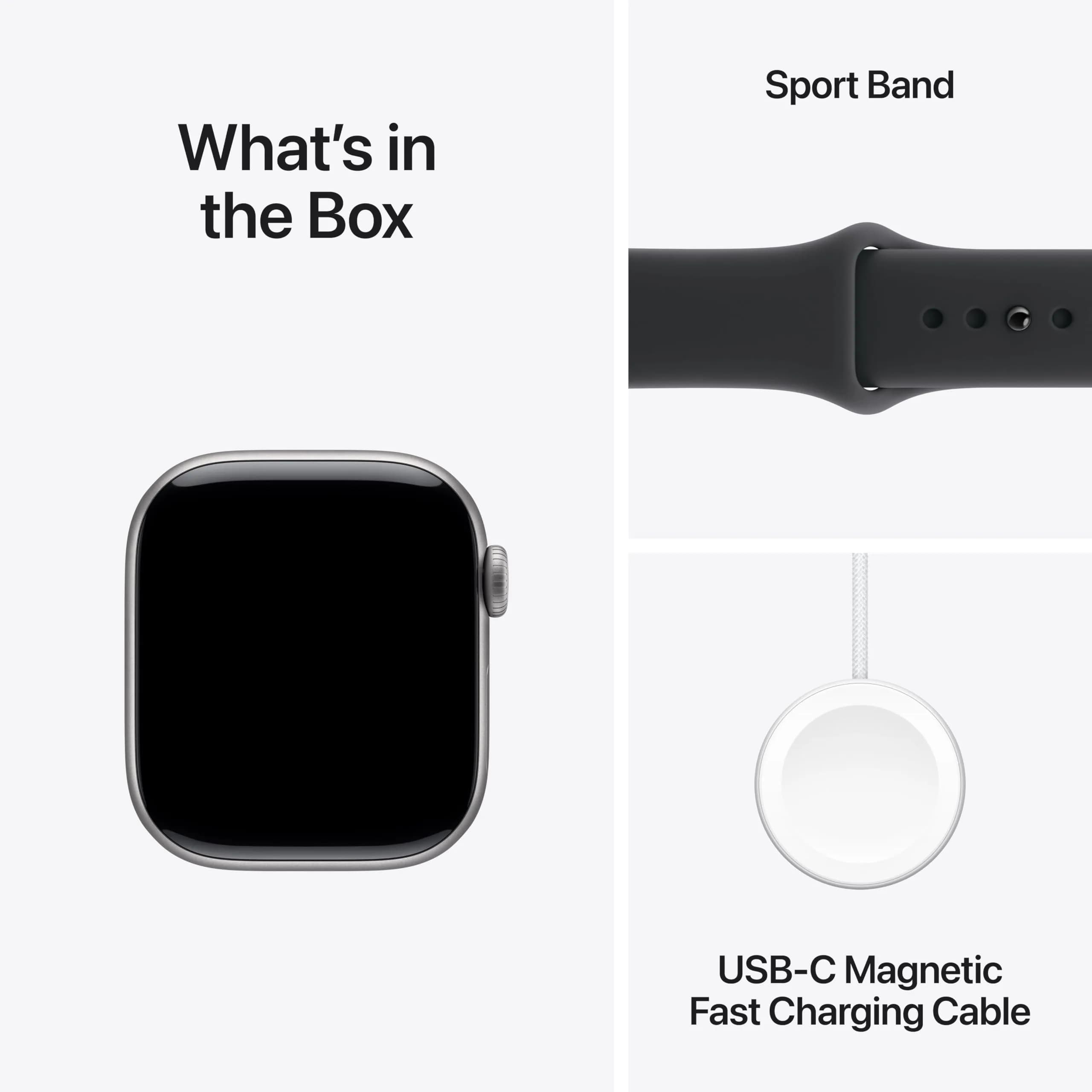 Apple Watch Series 11 GPS + Cellular 42mm Smartwatch | Space Grey Aluminium Case with Black Sport Band S/M - view 6