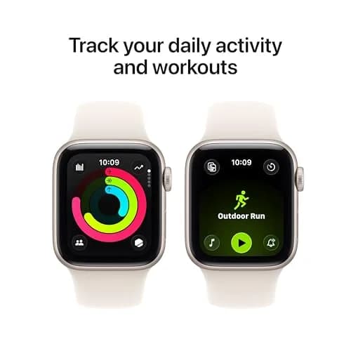 Apple Watch SE 3 [GPS + Cellular 40mm] Starlight Aluminum Case with Starlight Sport Band S/M | Always-On Display thumbnail 5