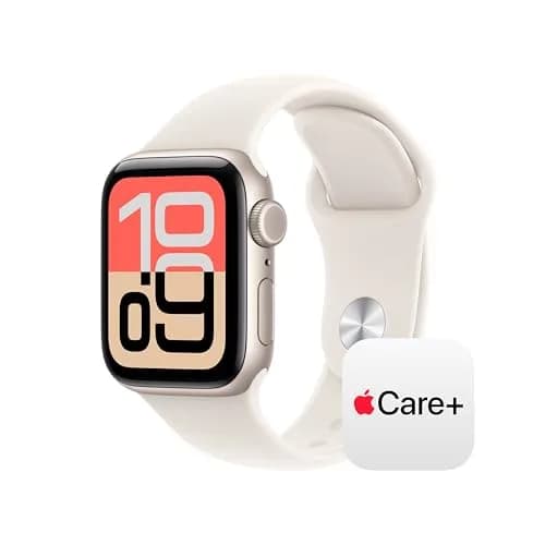 Apple Watch SE 3 [GPS + Cellular 40mm] Starlight Aluminum Case with Starlight Sport Band S/M | Always-On Display - main product image