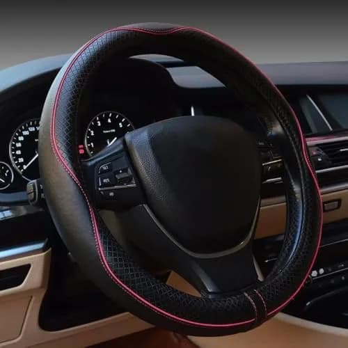 UNLRAE Steering Wheel Cover 14.5-15 Inch | Breathable Microfiber Leather, Anti-Slip, Suitable for SUVs thumbnail 1