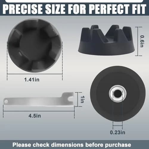 Wadoy Blender Coupler Replacement Parts for KitchenAid KSB5WH KSB5 KSB3 | High-Strength Rubber & Metal thumbnail 6