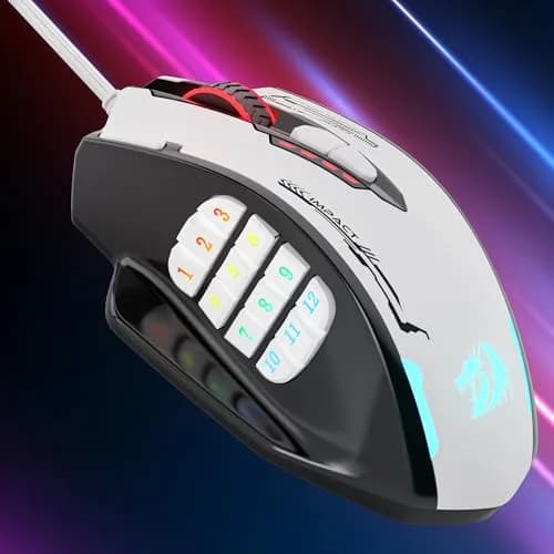 Redragon M908 Impact Wired RGB MMO Gaming Mouse 12 MMO Side Buttons | 24000 DPI Optical Sensor thumbnail 7
