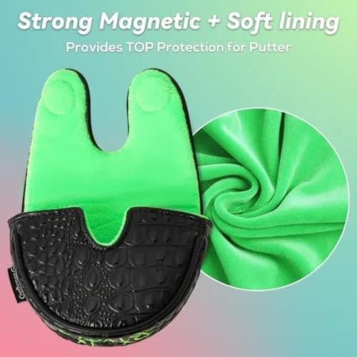 CRAFTSMAN GOLF Birdie Putter Headcover for LAB OZ1 | Magnetic Closure, Thick Padding, Durable Faux Leather (Birdie) thumbnail 8