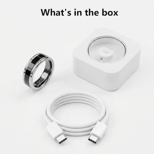 OraMemo Smart Ring 1.0 | Fitness & Wellness Tracker, 7-8 Days Battery, Waterproof, Titanium, Size 12 thumbnail 8