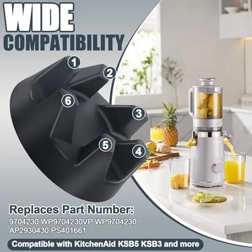 Wadoy Blender Coupler Replacement Parts for KitchenAid KSB5WH KSB5 KSB3 | High-Strength Rubber & Metal (3.9in) thumbnail 4