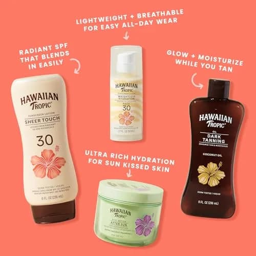 Hawaiian Tropic Sheer Touch Lotion SPF 30, 24 Fl Oz (710ml) | Broad Spectrum UVA/UVB Protection thumbnail 6