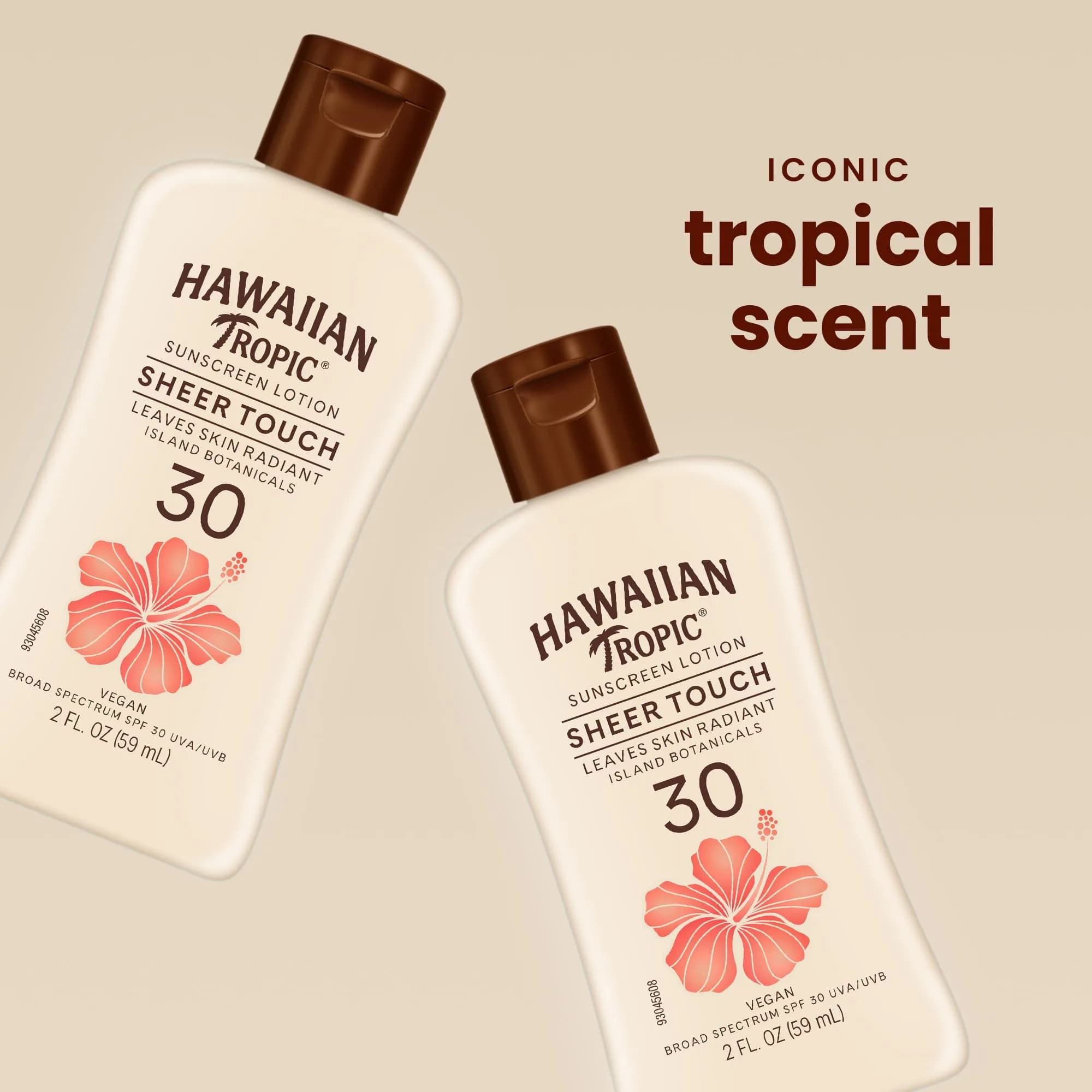 Hawaiian Tropic Sheer Touch Lotion SPF 30, 24 Fl Oz (710ml) | Broad Spectrum UVA/UVB Protection - view 2