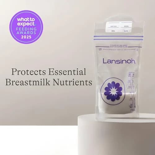 Lansinoh Breastmilk Storage Bags 6oz (177ml) | Superior Strength & Stretch for Pumping Moms thumbnail 3
