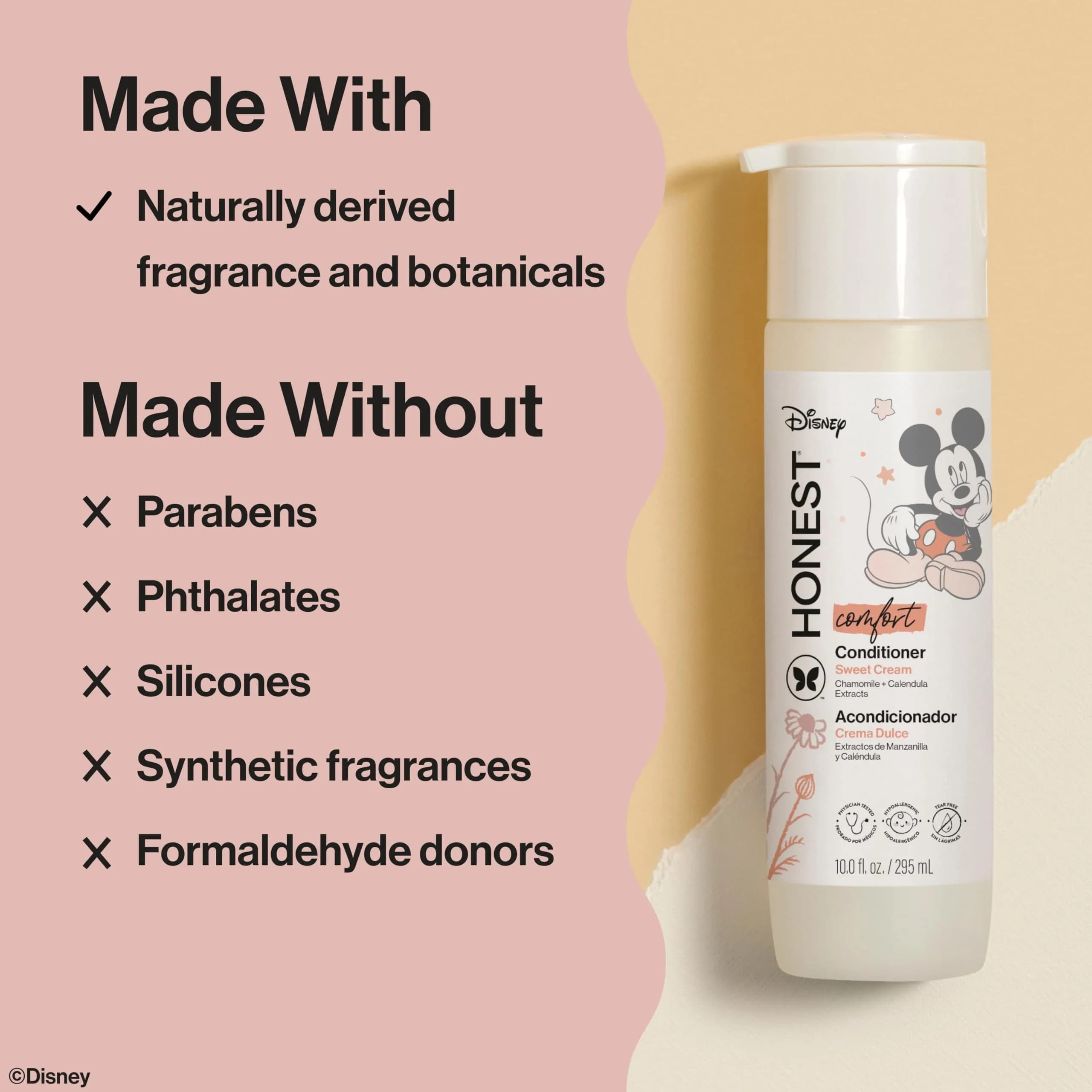 Disney Comfort Sweet Cream Conditioner - Gentle, Tear-Free, Hypoallergenic Formula, 10 fl oz - view 4