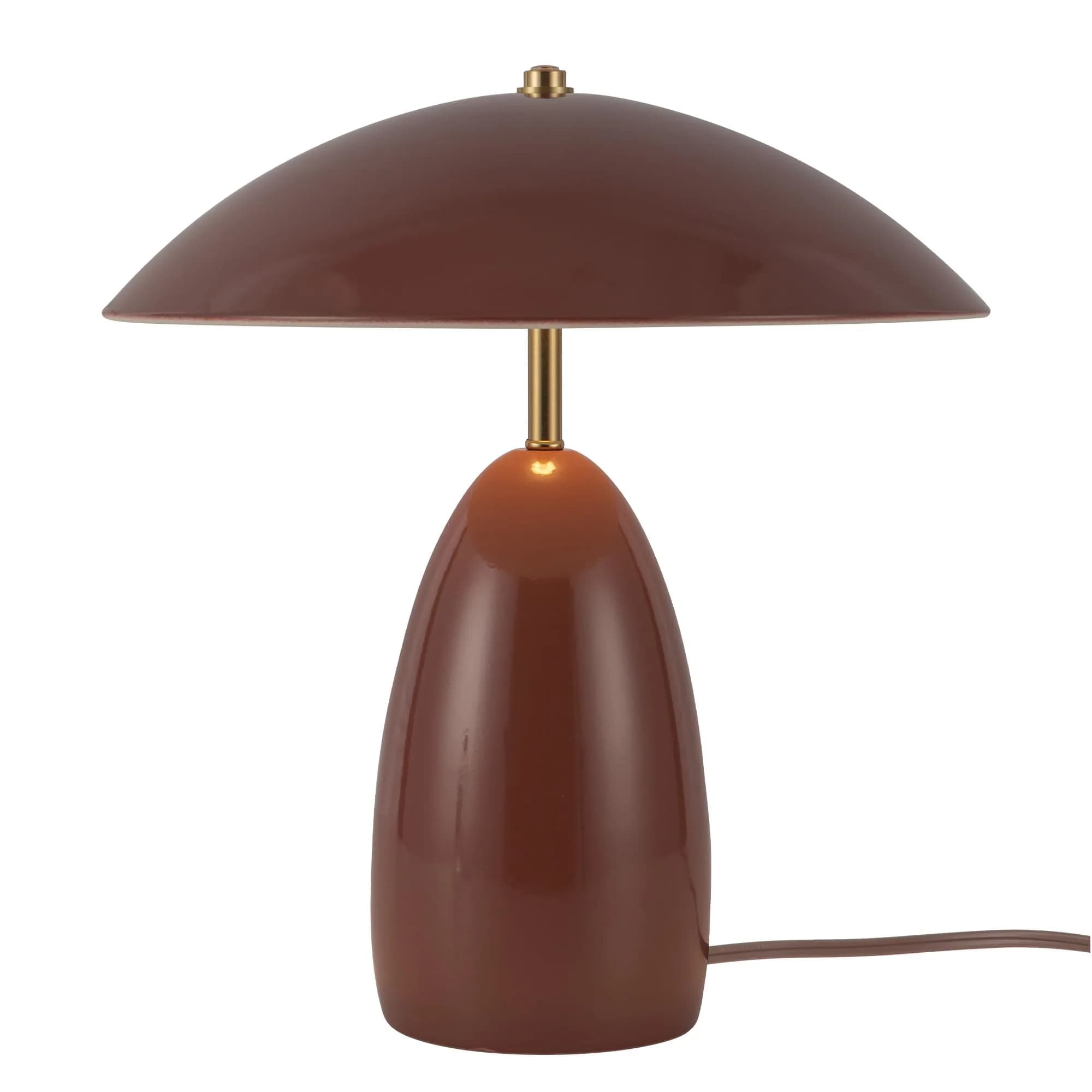 Alora Lighting Table Lamp Poppy - LED Dimmable Burgundy - 12 in TL437012 | Floral Contemporary Indoor Light