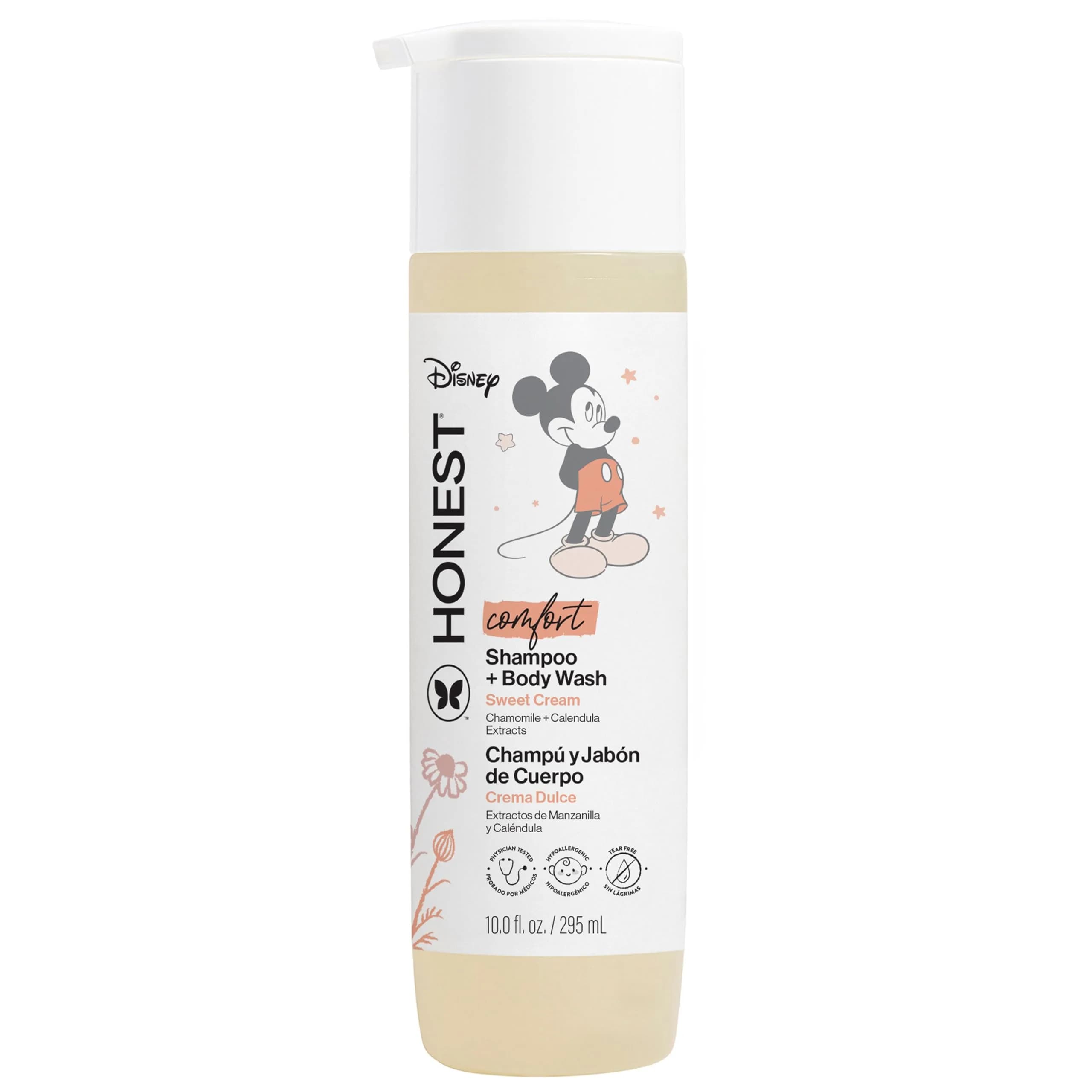 The Honest Company Shampoo Body Wash, Disney’s Mickey Mouse Comfort Sweet Cream 296ml (10 Fl Oz) | Gentle Cleansing for All Hair Types — Comfort Sweet Cream / 10 Fl Oz