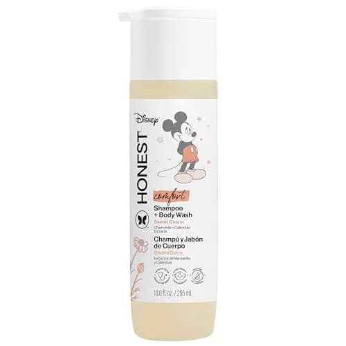 The Honest Company Shampoo Body Wash, Disney’s Mickey Mouse Comfort Sweet Cream 296ml (10 Fl Oz) | Gentle Cleansing for All Hair Types - main product image