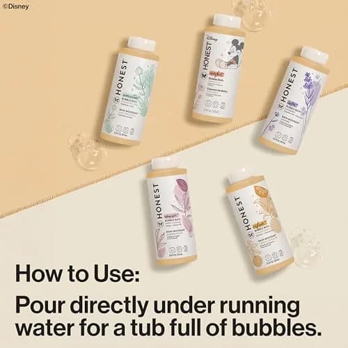 The Honest Company Disney Mickey Mouse Comfort Sweet Cream Bubble Bath 355ml (12 Fl Oz) | Tear-Free Gentle Cleanser thumbnail 8