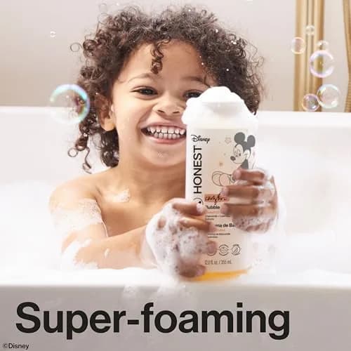 The Honest Company Disney Mickey Mouse Comfort Sweet Cream Bubble Bath 355ml (12 Fl Oz) | Tear-Free Gentle Cleanser thumbnail 3
