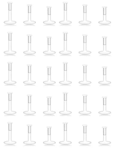 Lcolyoli Clear Nose Studs & Lip Rings 30PCS 18G | Retainers for Work, Surgery, MRI thumbnail 1