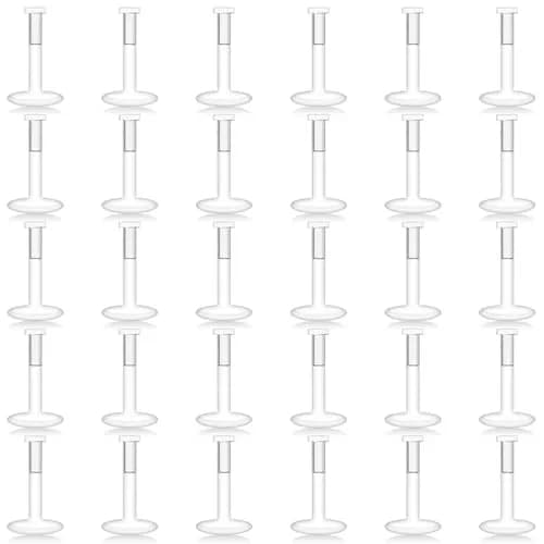 Lcolyoli Clear Nose Studs Retainers 18G (1.0mm) 8mm Length | Invisible Piercing Jewelry for Work & Sports thumbnail 1