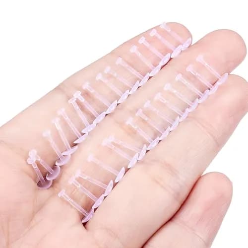 Lcolyoli Clear Nose Studs Retainers 18G (1.0mm) 8mm Length | Invisible Piercing Jewelry for Work & Sports thumbnail 4