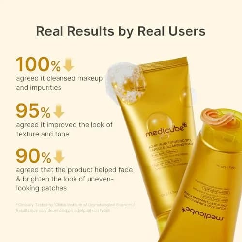 medicube Turmeric Capsule Foam Cleanser 125ml (4.23 Fl Oz) | Brightens & Balances Uneven Skin Tone thumbnail 5