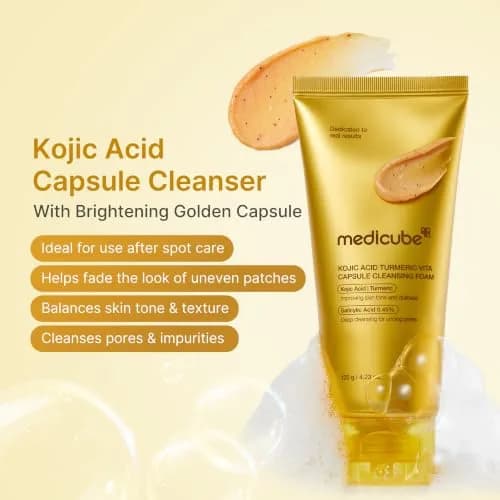 medicube Turmeric Capsule Foam Cleanser 125ml (4.23 Fl Oz) | Brightens & Balances Uneven Skin Tone thumbnail 2