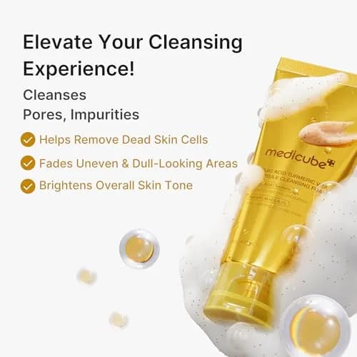 medicube Turmeric Capsule Foam Cleanser 125ml (4.23 Fl Oz) | Brightens & Balances Uneven Skin Tone thumbnail 3