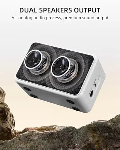 LEKATO AG-04 Mini Guitar Amplifier 5W (White) | Rechargeable Portable Amp with Bluetooth & Headphone Jack thumbnail 6