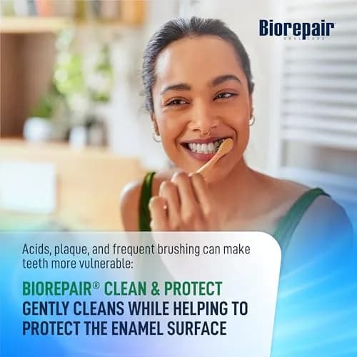 Biorepair Clean & Protect Hydroxyapatite Toothpaste 96g (3.39 Oz) | Fluoride-Free Enamel Care thumbnail 3