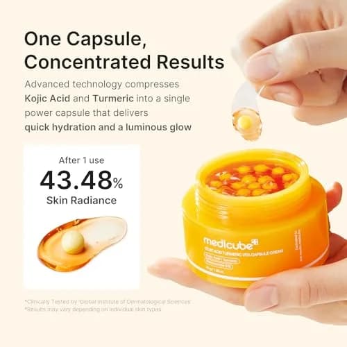medicube Capsule Cream with Kojic Acid & Turmeric 53g (1.86 Oz) | Glow Hydration & Radiance thumbnail 6