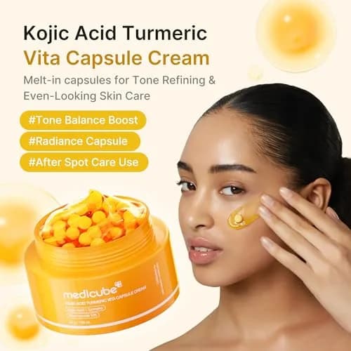 medicube Capsule Cream with Kojic Acid & Turmeric 53g (1.86 Oz) | Glow Hydration & Radiance thumbnail 2