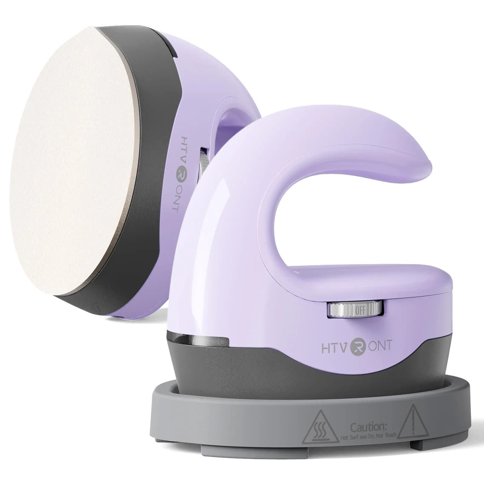 HTVRONT Mini Heat Press Machine H1 Lavender Purple | 2.36x3.98x3.86 inches (6x10x9.7 cm) - main product image