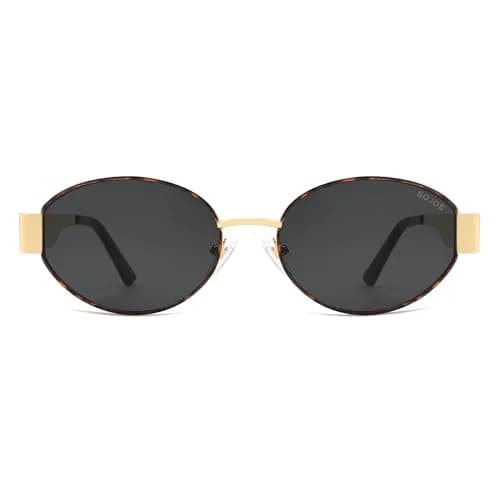 SOJOS Retro Oval Sunglasses for Women Trendy Classic 80s 90s Shades SJ1256 | UV400 Protection, Metal Frame, Versatile Style thumbnail 4