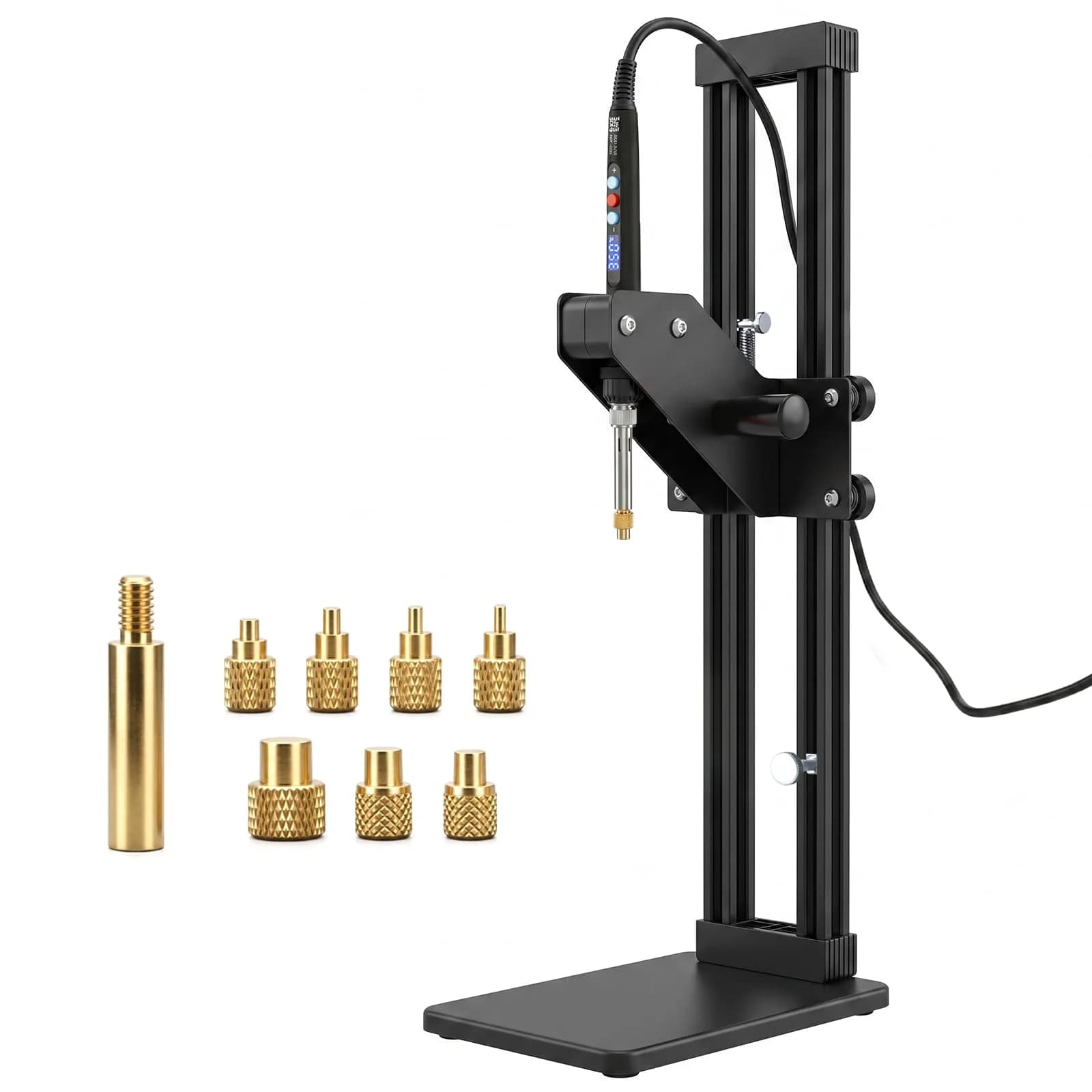 3DZWMAN Vertical Heat Press Machine with M2-M8 Heat Set Tips & Brass Inserts | 410mm Insertion Height, 2kg (4.4lb) - main product image
