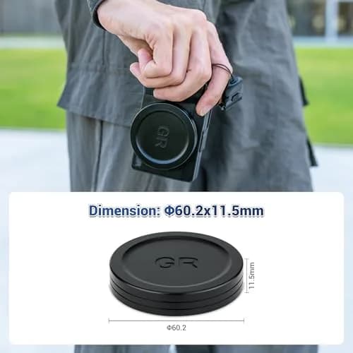 JJC Aluminum Lens Cap for Ricoh GR IV HDF Monochrome | 1.7cm (0.67in) Lens Protector thumbnail 5