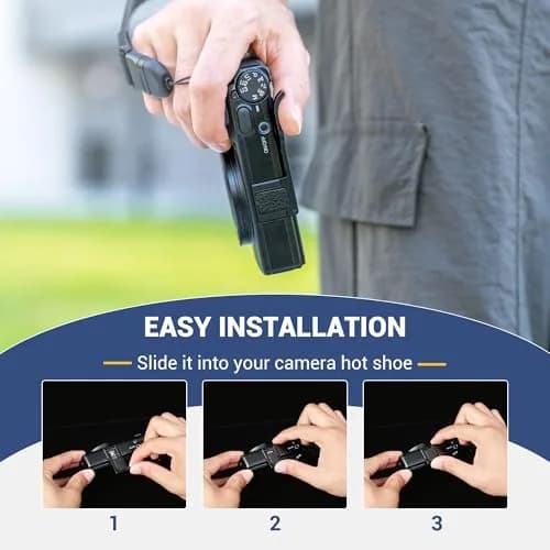 JJC Metal Thumb Up Grip for Ricoh GR IV GR4 HDF Monochrome Digital Camera | Secure Hot Shoe Mount for Steady Shooting thumbnail 6