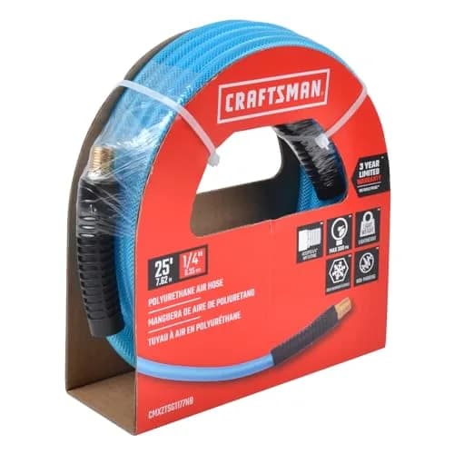 CRAFTSMAN 1/4-in x 25-ft Polyurethane Air Hose | Lightweight, Kink-Resistant, 300 PSI, Flexible thumbnail 6